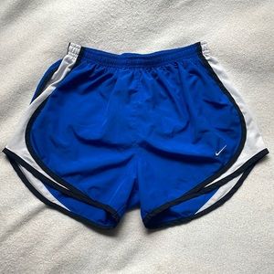 Nike blue exercise shorts